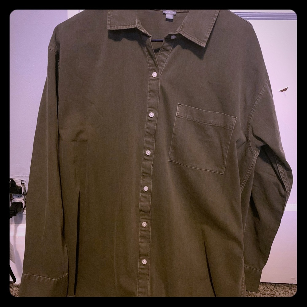 NWT Aerie Linen Button-up